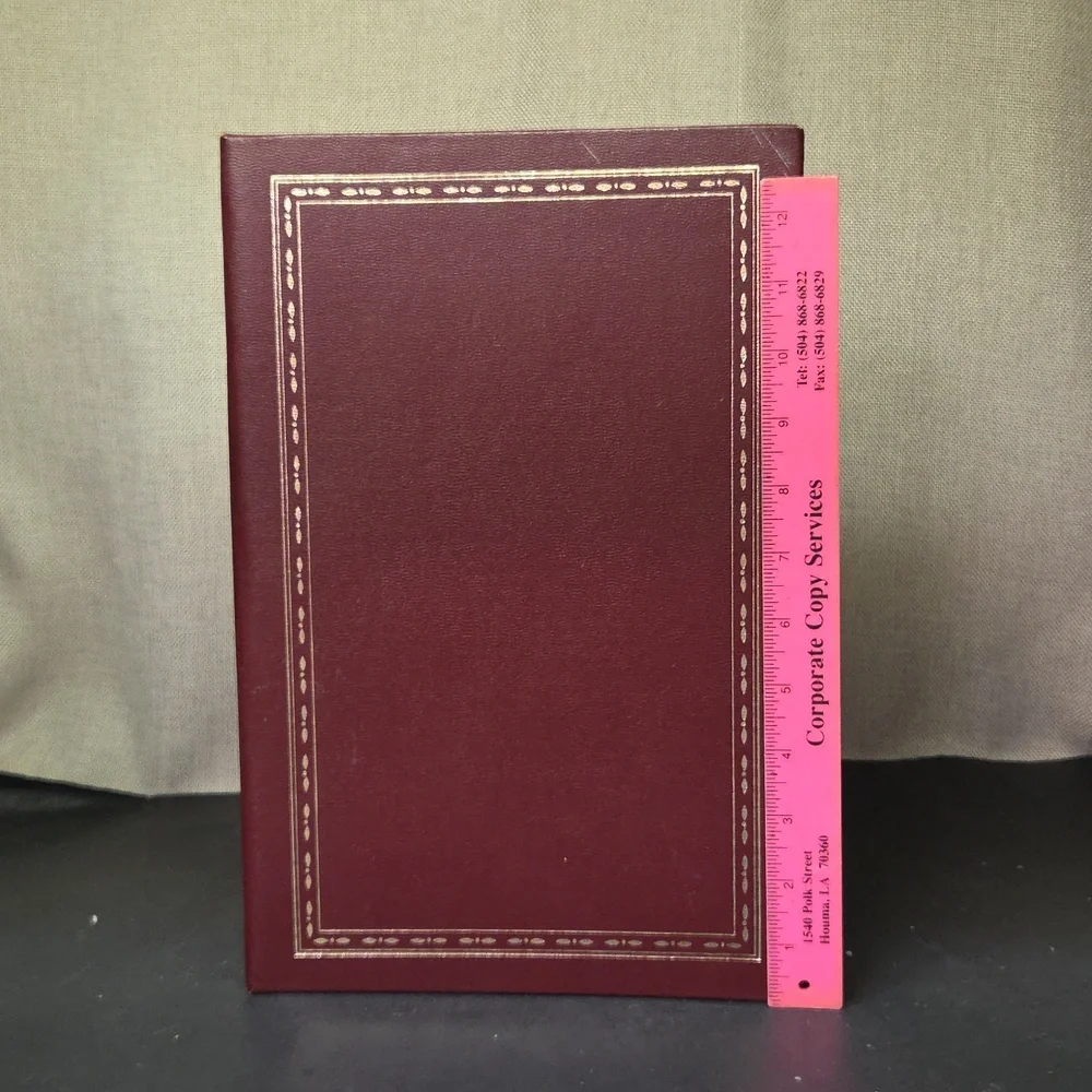 Thompson Bonded Leather Photo Album W/sleeves, A Fathers Legacy Book